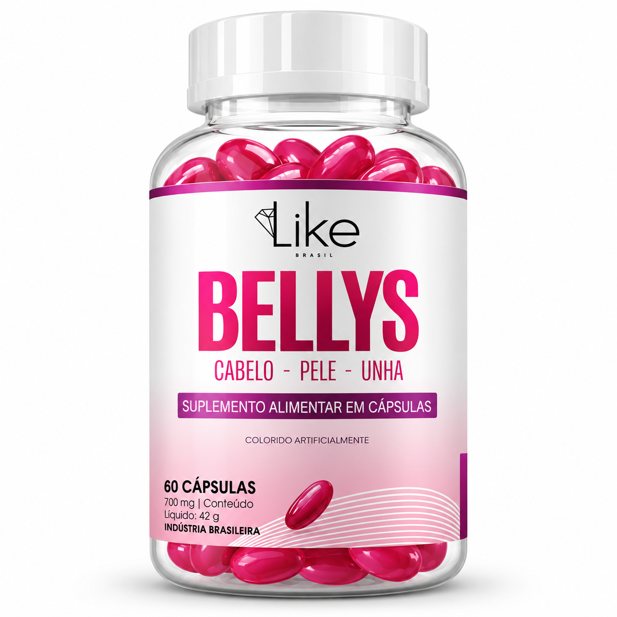 Bellys Suplemento Alimentar Like - 60un